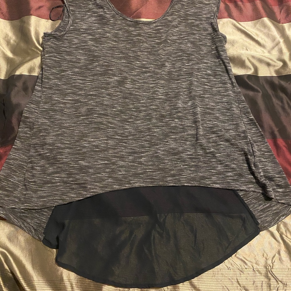 Mossimo Hi-Lo Sleeveless Top with Sheer Back